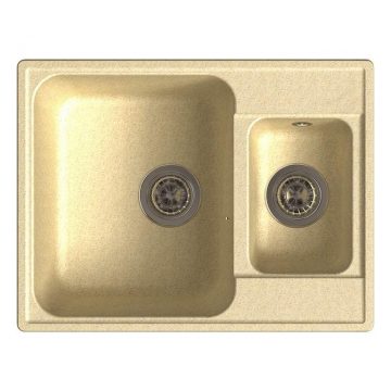 Мойка врезная GF-QUARZ (Z09) 62х48см, цвет бежевый, кварц