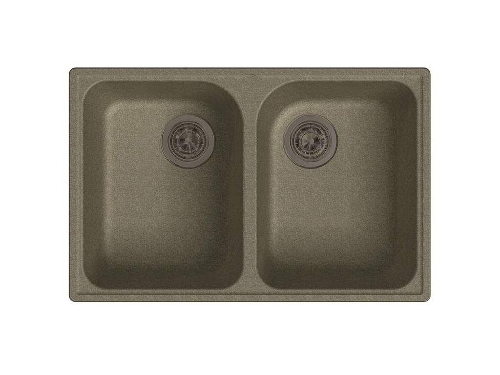 Мойка врезная GF-QUARZ (Z15) 74х48см, цвет песочный, кварц