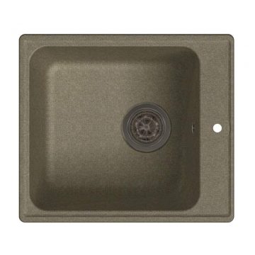 Мойка врезная GF-QUARZ (Z17) 42х48см, цвет песочный, кварц