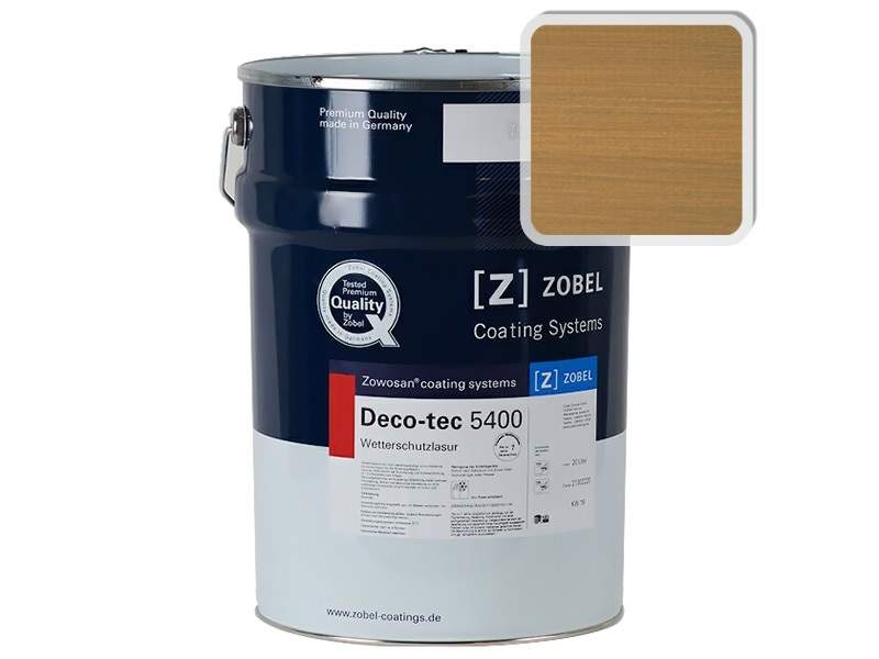 Лак фасадный ZOBEL Deco-tec 5400/5420, Broun 8.00 шелковисто-матовый, 1л