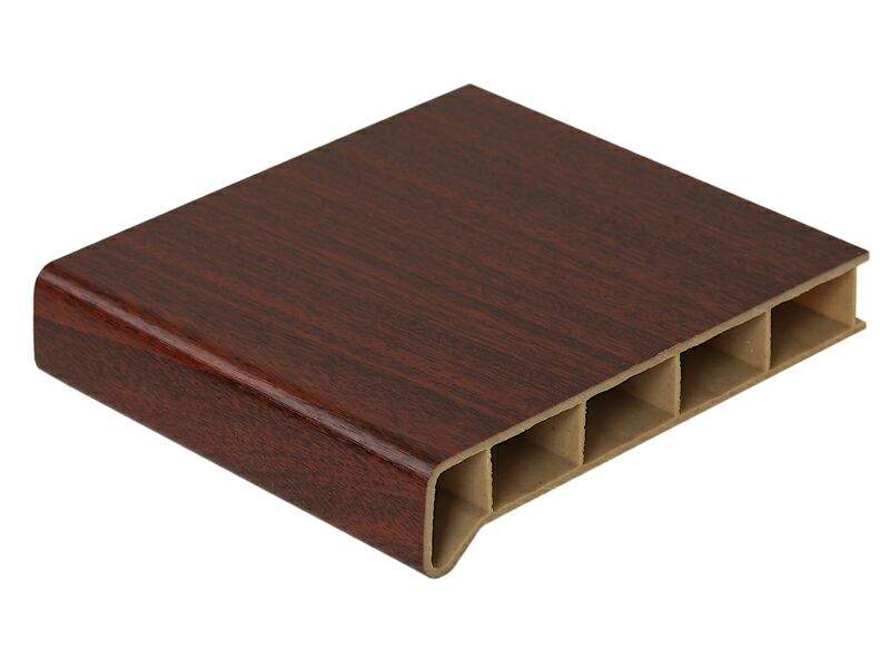 Подоконник пластиковый Moeller 800мм, махагони матовый (attach1 37159)