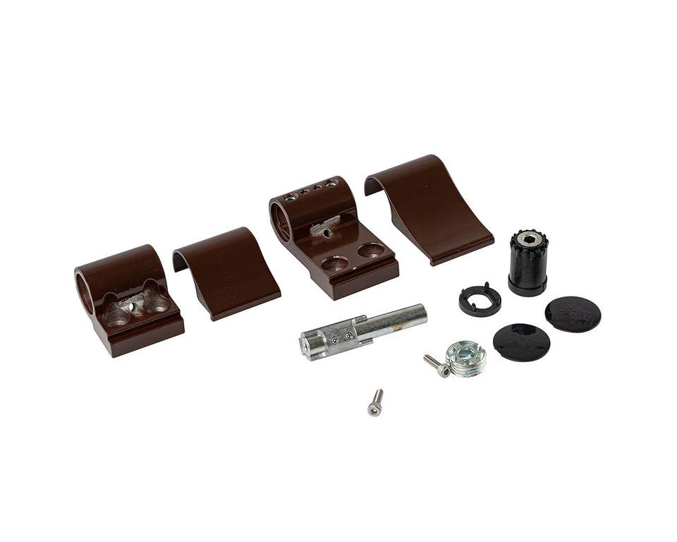 Петля JOCKER ALU 2SK 2-х секционная, межосевое 67, корич. RAL8017