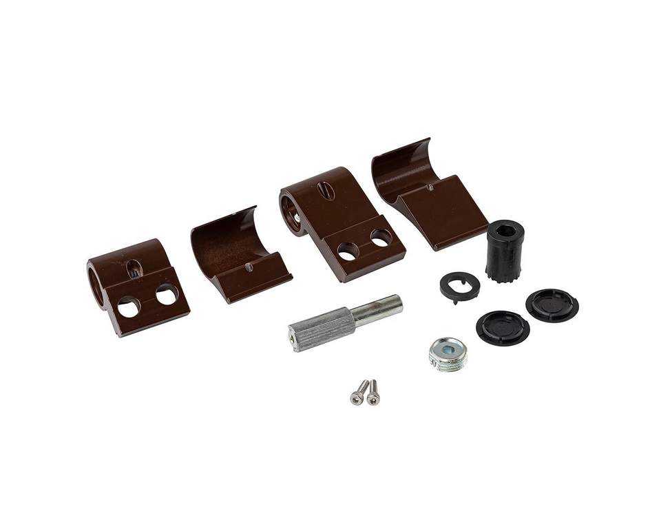 Петля JOCKER ALU 2SK 2-х секционная, межосевое 67, корич. RAL8017 (attach1 51287)