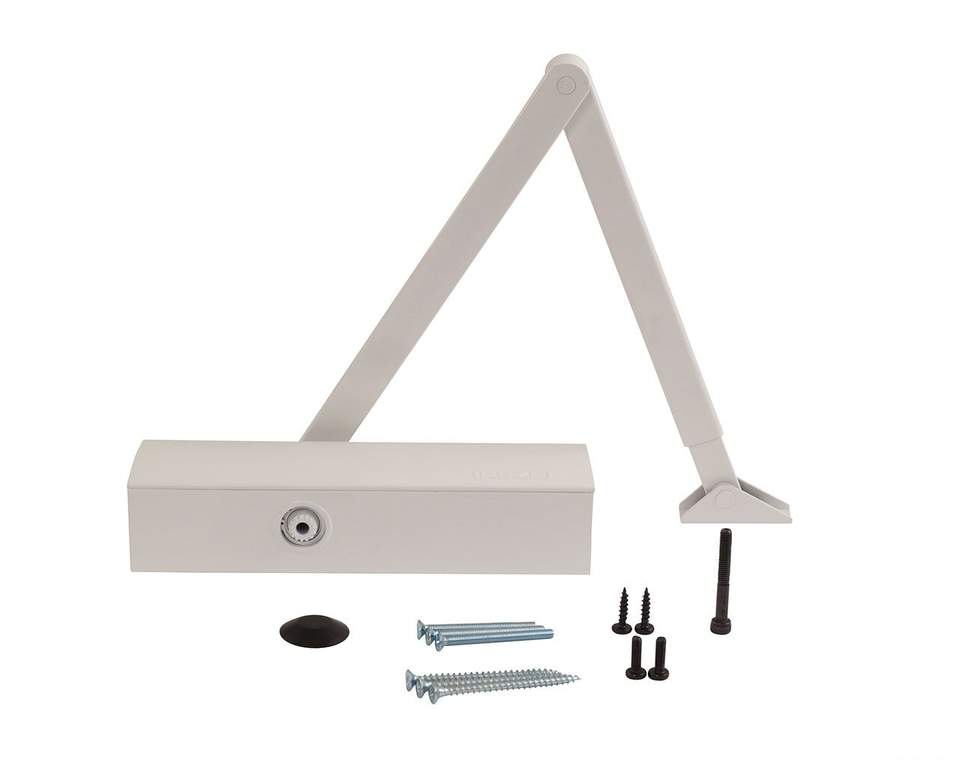 Доводчик GEZE TS 2000 VBC TBM EN2/4/5, тяга в комплекте, белый (attach1 49652)