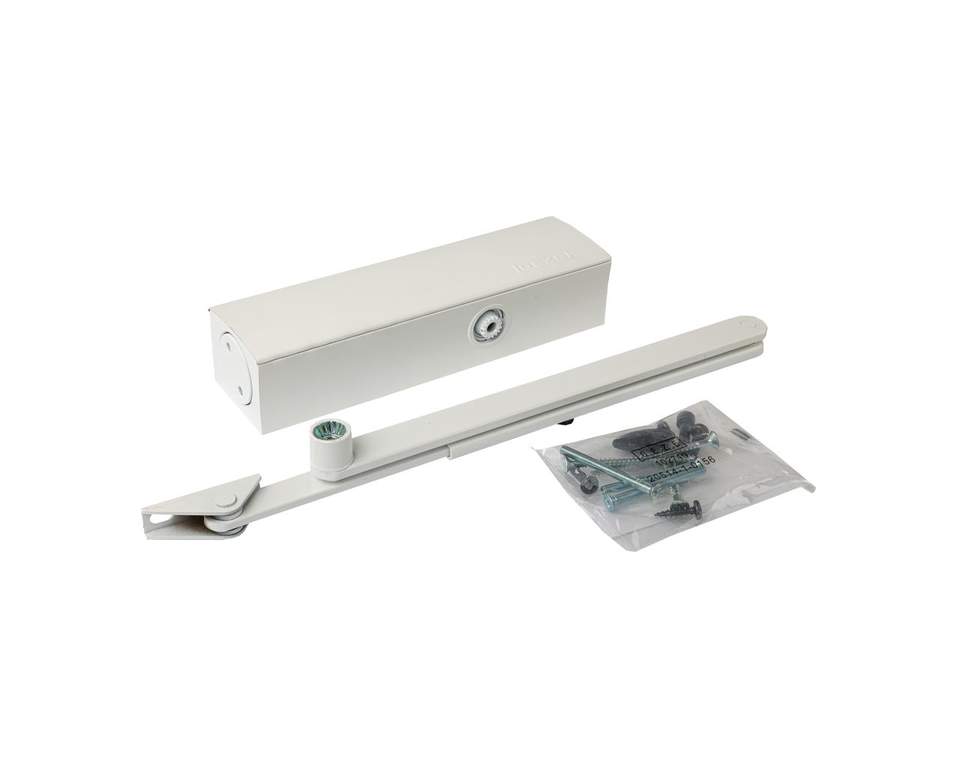 Доводчик GEZE TS 2000 VBC TBM EN2/4/5, тяга в комплекте, белый (attach3 49652)