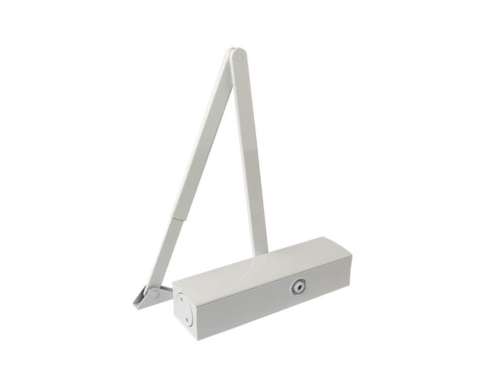 Доводчик GEZE TS 2000 VBC TBM EN2/4/5, тяга в комплекте, белый (attach5 49652)