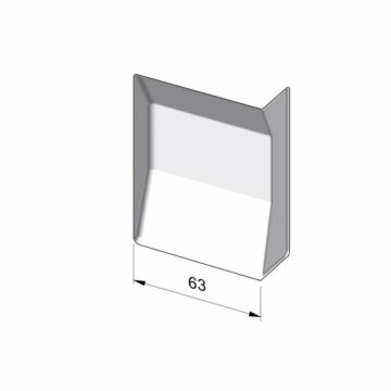 Накладка декоративная FIRMAX для навесов FRM0618, левая, цвет белый