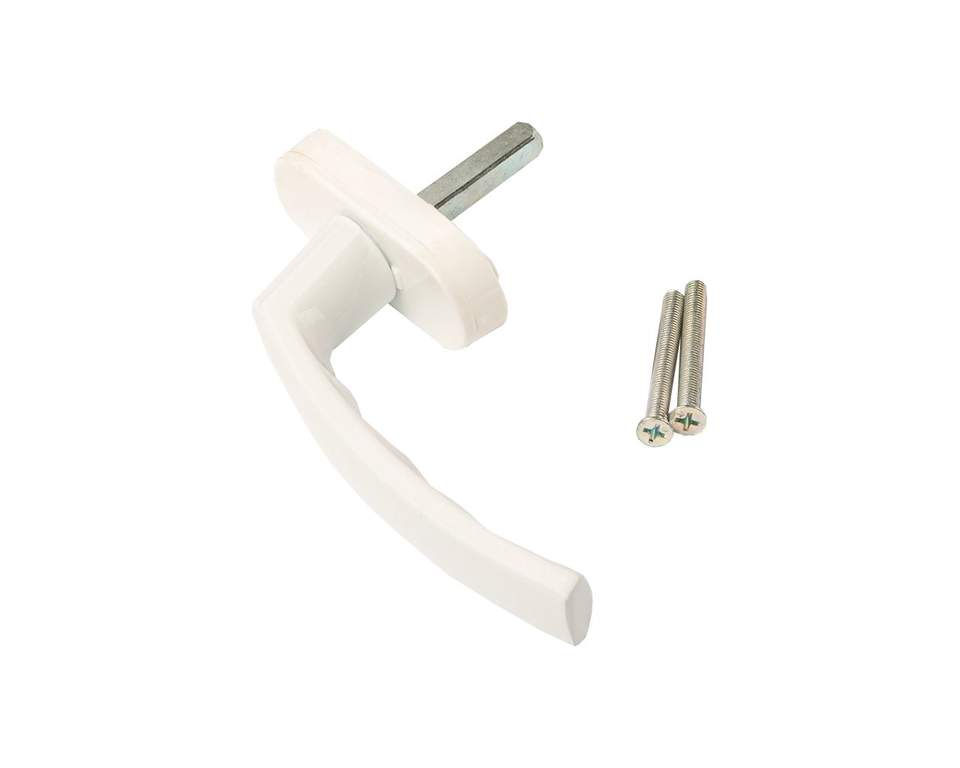 Ручка оконная алюминиевая DELTA штифт 37 мм, 2 винта, RAL9016