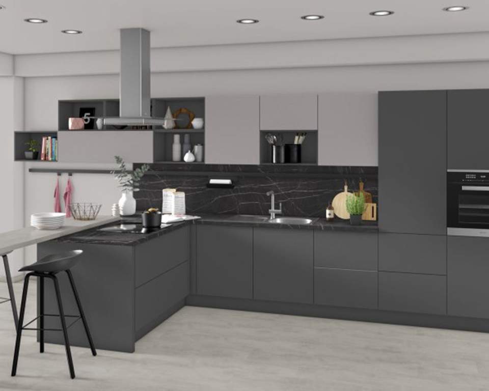 Кухонная столешница R3 F206 ST75 Камень Пьетра Гриджиа черный ELEGANCE, 4100*600*38 мм (attach4 47687)