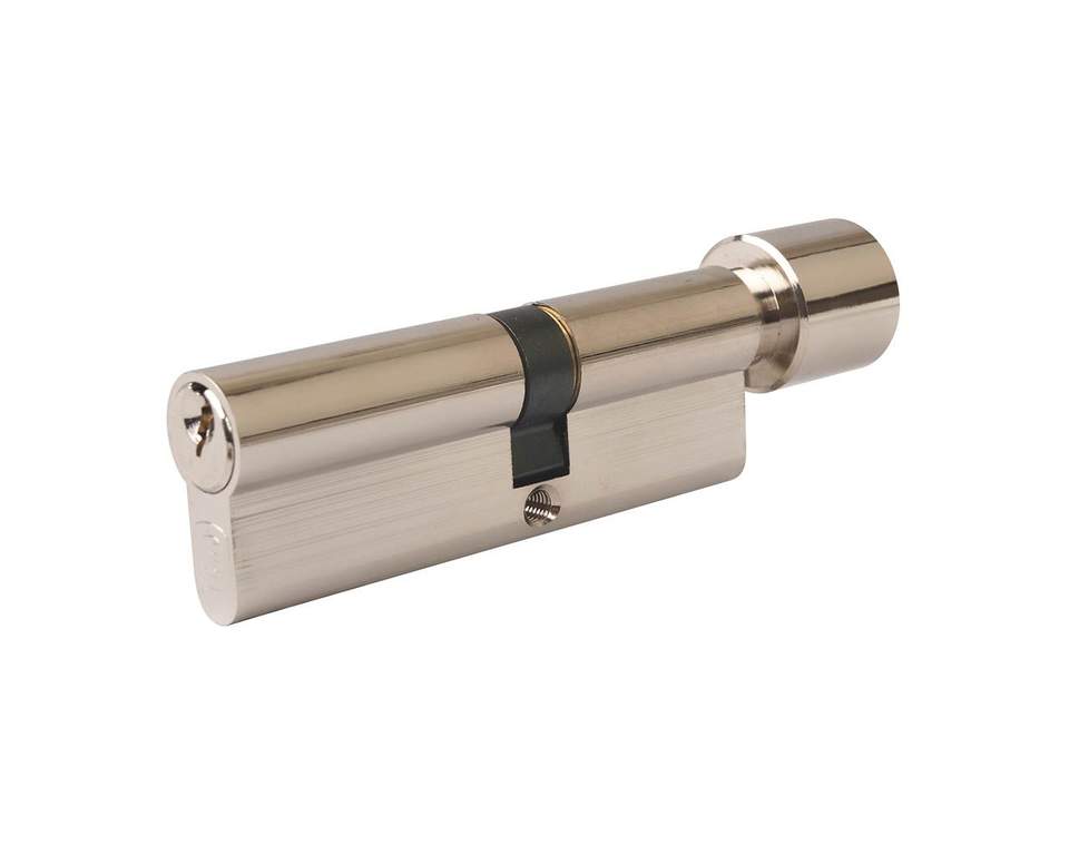 Цилиндр профильный ELEMENTIS с ручкой 40(ручка)/50(ключ), никелированный (attach2 47391)