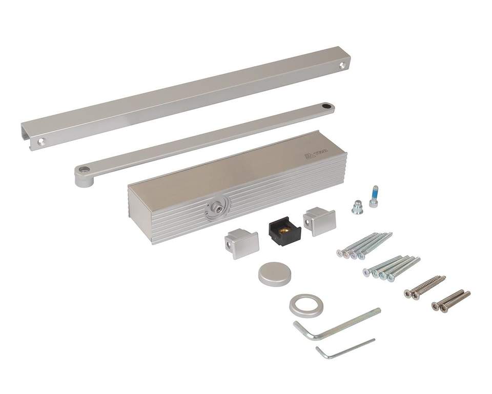 Доводчик ECO Schulte TS-31 EN1-3, серебристый (attach2 46926)