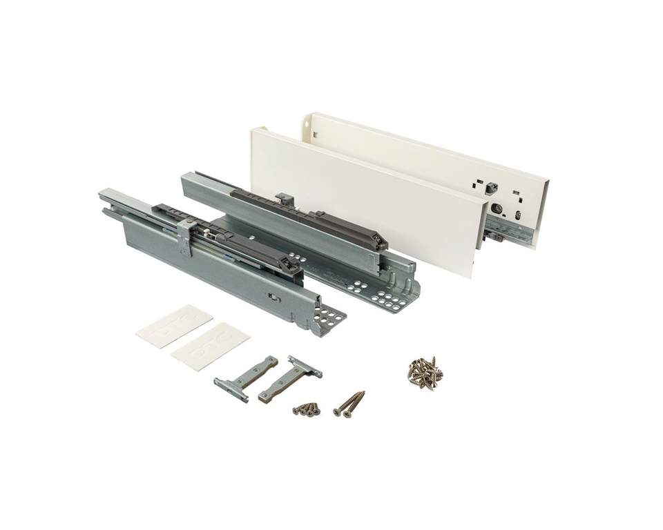 Комплект ящика Magic Star Plus длина 550 мм. высота 88 мм с доводчиком. белый (attach1 46815)