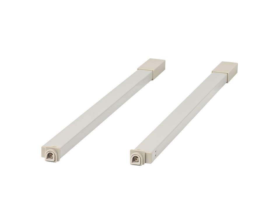 Рейлинги квадратные длина 270 мм c креплением под муфту. для ящика Dragon Box. белые