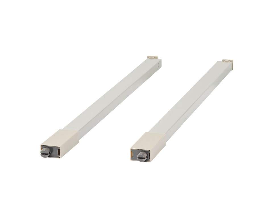 Рейлинги квадратные длина 270 мм c креплением под муфту. для ящика Dragon Box. белые (attach1 46592)