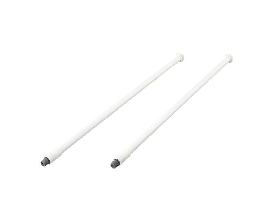 Рейлинги квадратные длина 270 мм c креплением под муфту. для ящика Dragon Box. белые (attach4 46592)