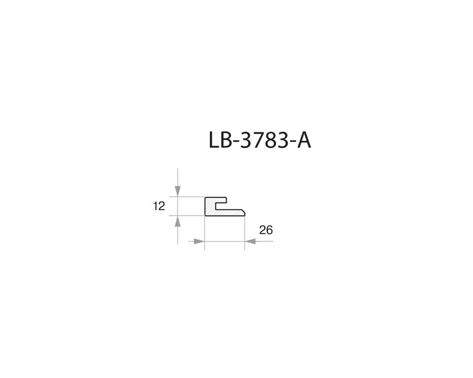 Профиль МДФ AGT LB-3783-A 12*26*2800 мм, новый светлый орех 239 (attach1 45023)