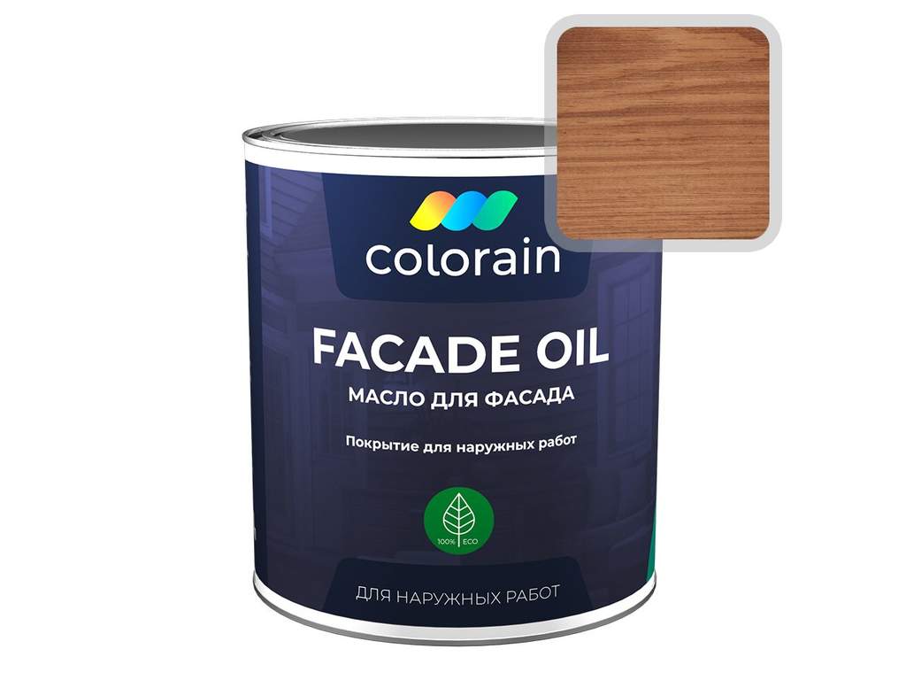 Масло для Фасада COLORAIN, Коньяк, 1л