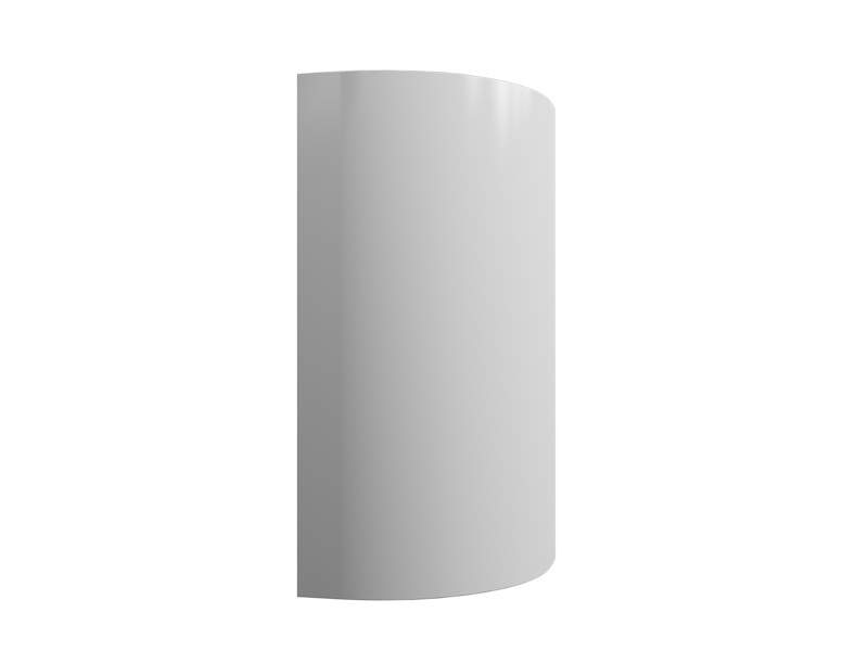 Фасад радиусный выпуклый ALV0001 K32 R240 H956 белый (Blanco) глянец. FAR0001K32H956