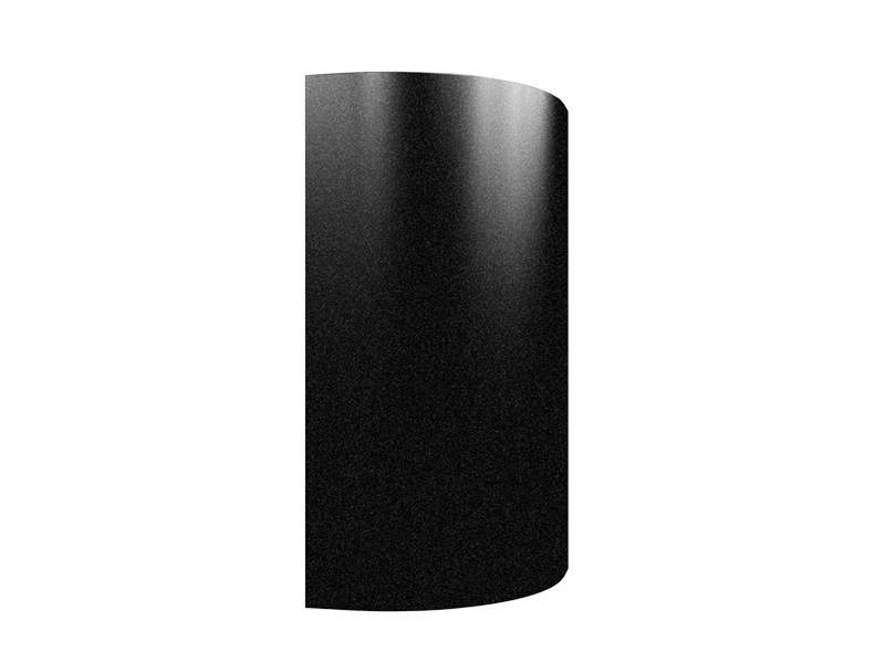 Фасад радиусный выпуклый ALV0125 K32 R240 H896 черный металлик (Negro Pearl Effect) глянец. FAR0125K32H896
