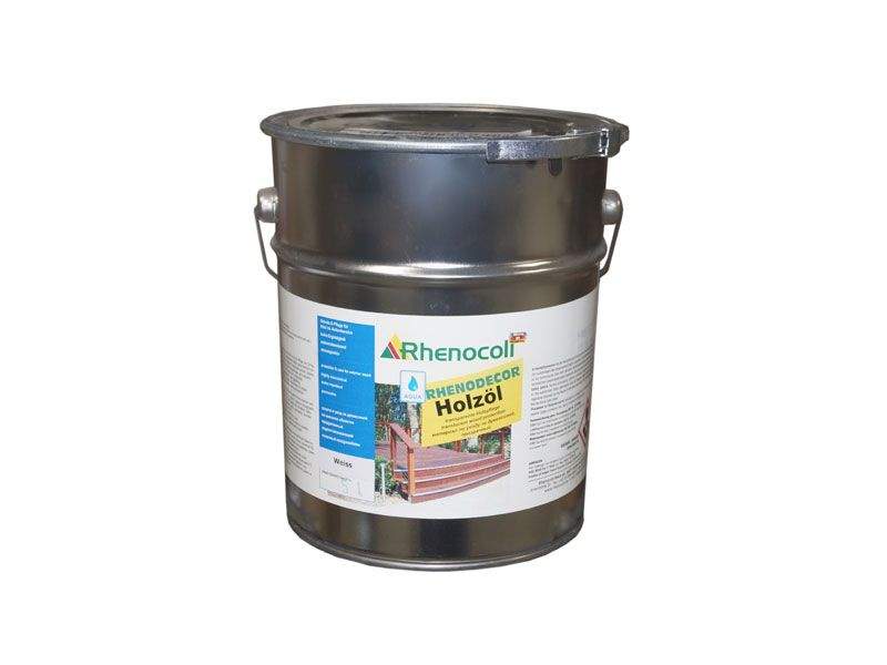 Масло защитное Rhenodecor Holzoil для древесины 20л белое. RHE0100W/5 (attach1 21220)