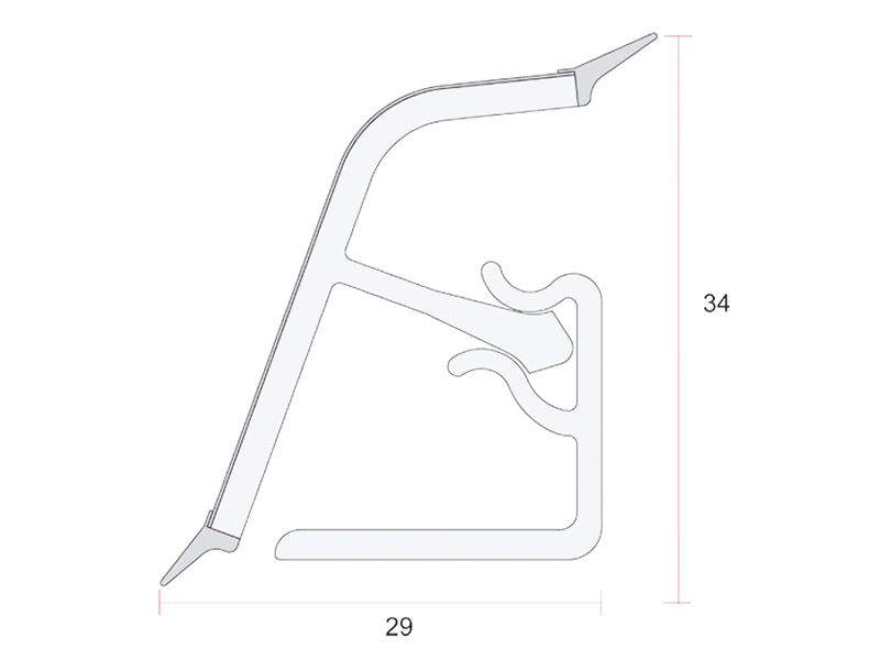 Пристеночный бортик овальный, Паросский мрамор антик, 34*29 мм, L=4.2м. VER0046/35 (attach1 20240)