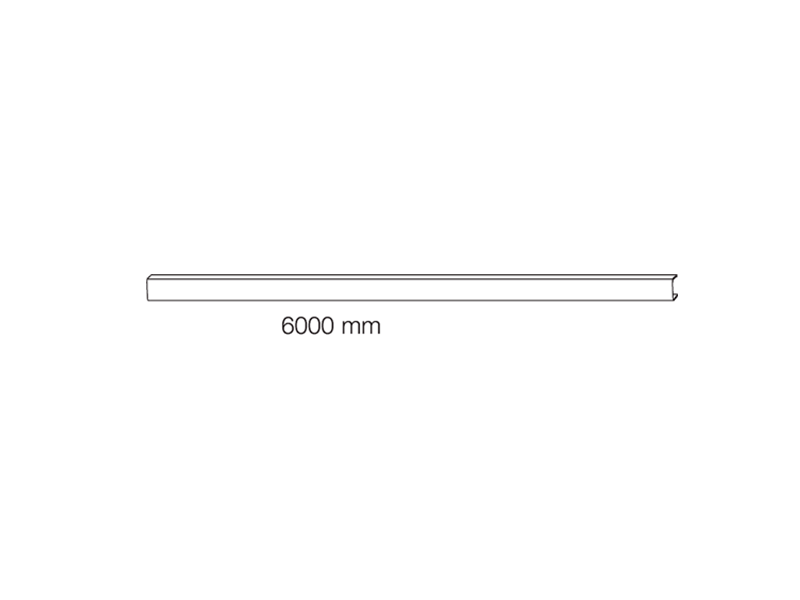 Профиль декоративный 6000 мм, белый