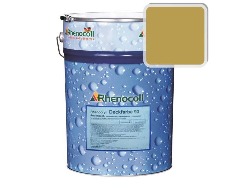 Краска фасадная Rhenocryl Deckfarbe 93C RAL 1024 шелковисто-глянцевая, 1л. RHF0009/01