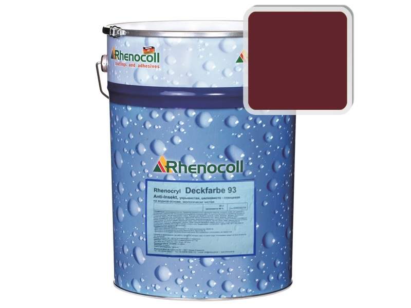 Краска фасадная Rhenocryl Deckfarbe 93C RAL 3005 шелковисто-глянцевая, 1л. RHF0011/01