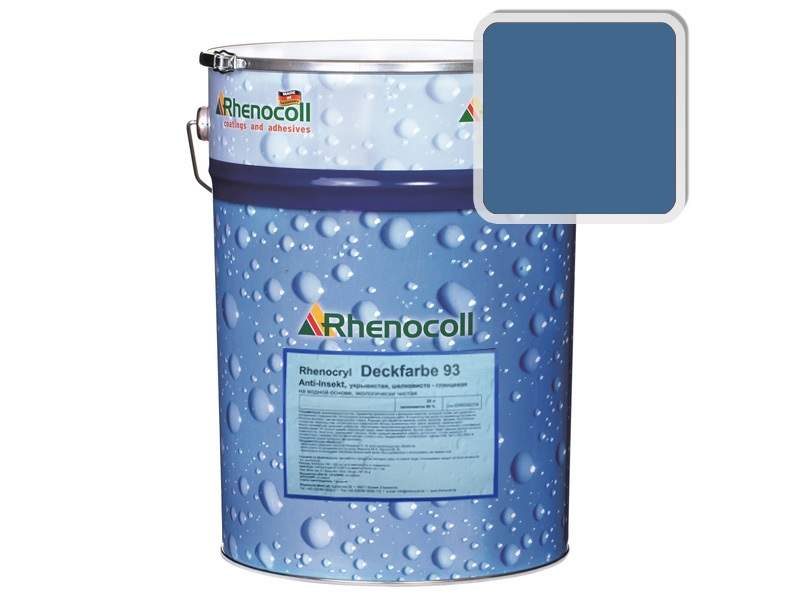 Краска фасадная Rhenocryl Deckfarbe 93C RAL 5007 шелковисто-глянцевая, 1л. RHF0014/01