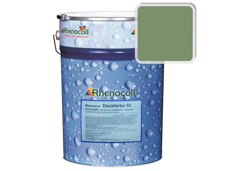 Краска фасадная Rhenocryl Deckfarbe 93C RAL 6011 шелковисто-глянцевая, 1л. RHF0023/01