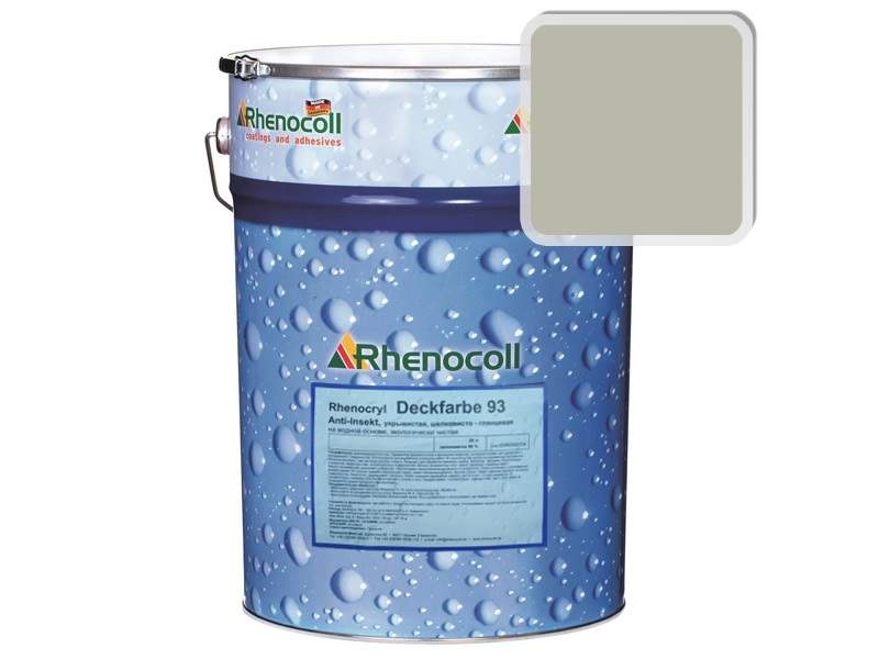 Краска фасадная Rhenocryl Deckfarbe 93C RAL 7032 шелковисто-глянцевая, 1л. RHF0041/01