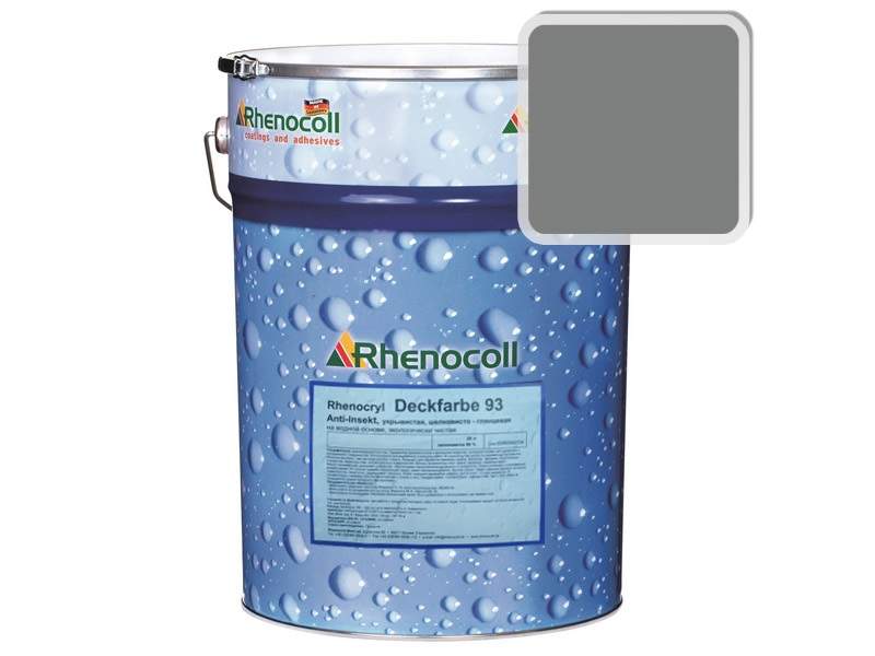 Краска фасадная Rhenocryl Deckfarbe 93C RAL 7037 шелковисто-глянцевая, 1л. RHF0045/01