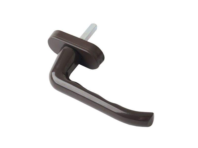 Ручка оконная Internika, 35 мм, алюминиевая, коричневая, 2 винта. INT0005.05 (attach3 23786)