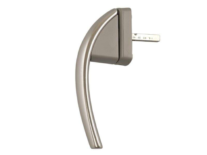 Ручка оконная Roto Swing, 37 мм, серебро, без винтов. 641117 (attach4 23457)