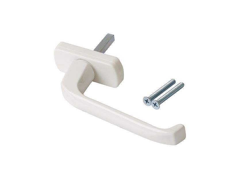 Ручка оконная 35 мм, алюминиевая, белая, 2 винта. VVD0006.07 (attach1 23529)