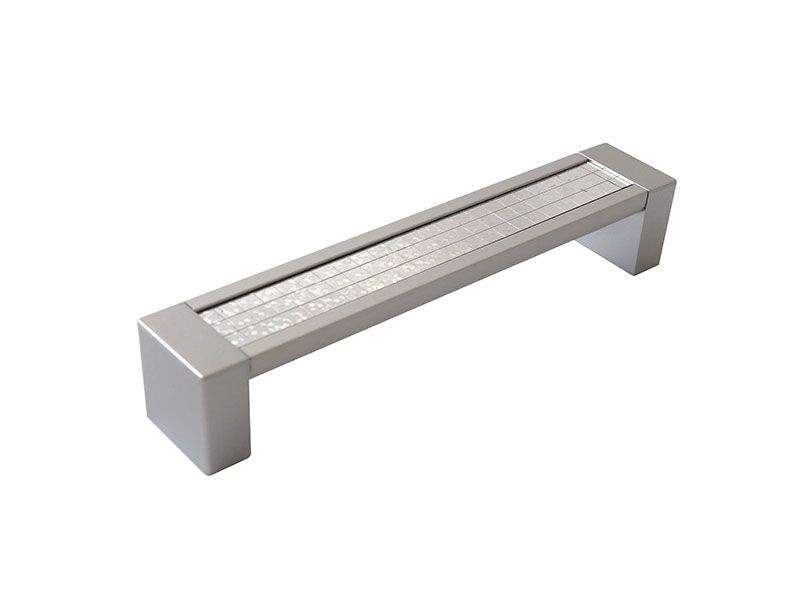 Ручка скоба со вставкой Mico 31, 160 мм, голограмма. MIC0031/160.35 (attach1 13906)