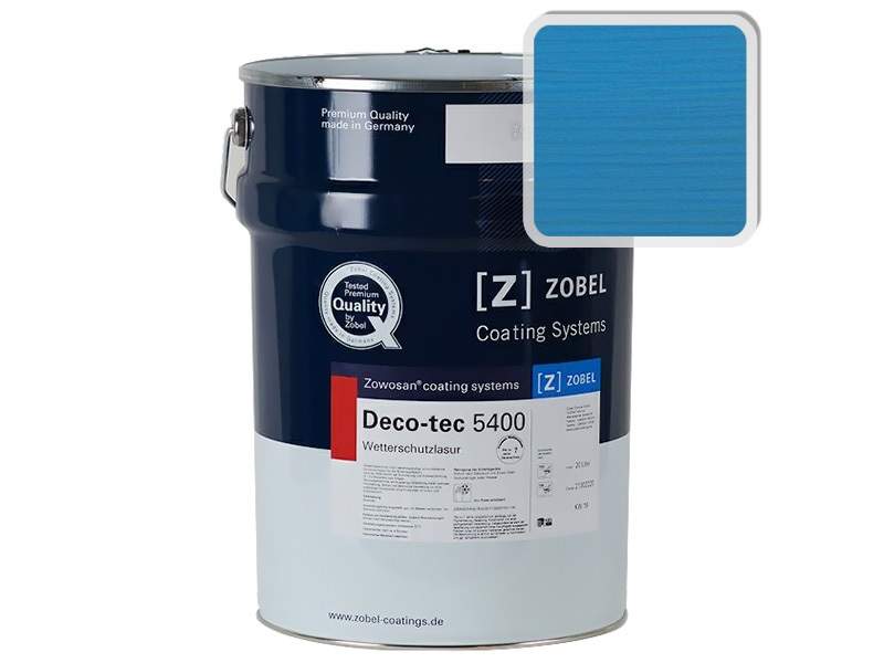 Лак фасадный ZOBEL Deco-tec 5400/5420, Blau 5.15 шелковисто-матовый, 1л. ZWB0007.28/1