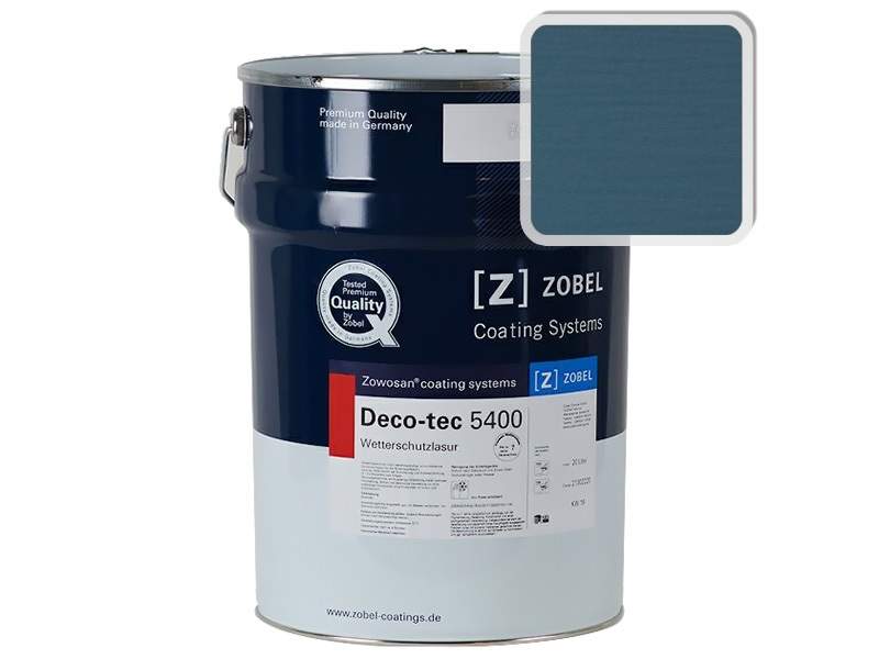 Лак фасадный ZOBEL Deco-tec 5400/5420, Blau 5.23 шелковисто-матовый, 1л. ZWB0007.30/1