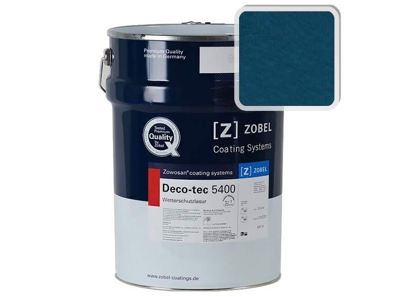 Лак фасадный ZOBEL Deco-tec 5400/5420, Blau 5.43 шелковисто-матовый, 1л. ZWB0007.103/1