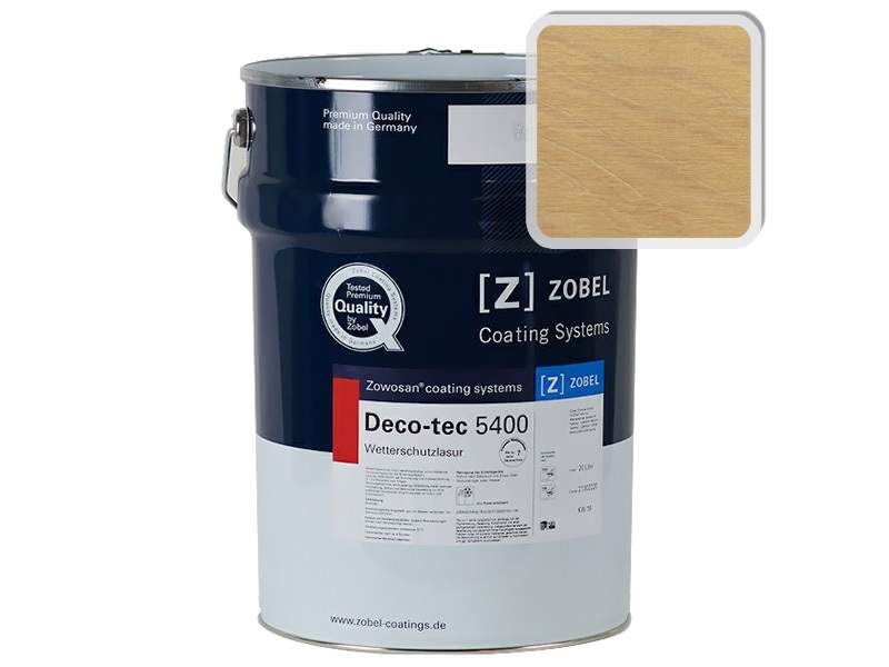 Лак фасадный ZOBEL Deco-tec 5400/5420, Gelb 1.40 шелковисто-матовый, 1л. ZWB0007.40/1