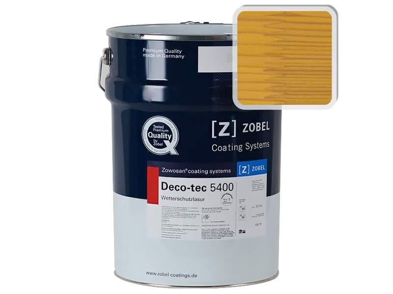 Лак фасадный ZOBEL Deco-tec 5400/5420, Gelb 1.42 шелковисто-матовый, 1л. ZWB0007.42/1