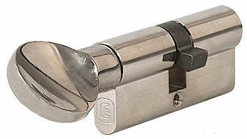 Цилиндр профильный ELEMENTIS с ручкой 35(ключ)/35(ручка), никелированный