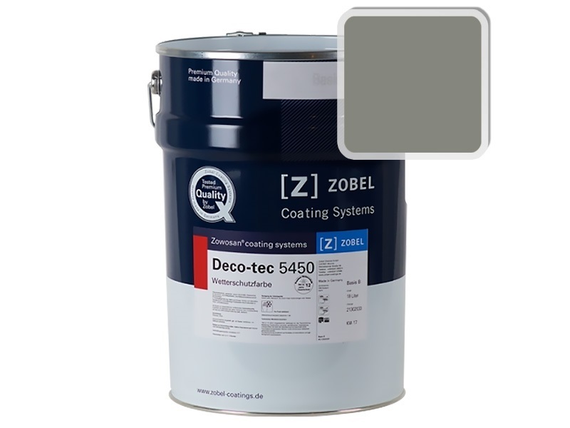Краска для дерева ZOBEL 5450B RAL 7023, 1 л