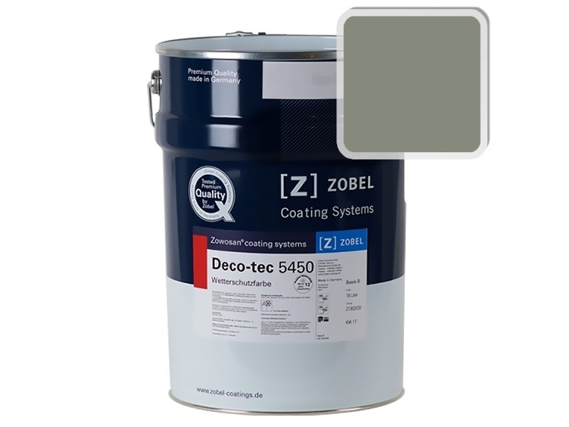Краска для дерева ZOBEL 5450B RAL 7033, 1 л