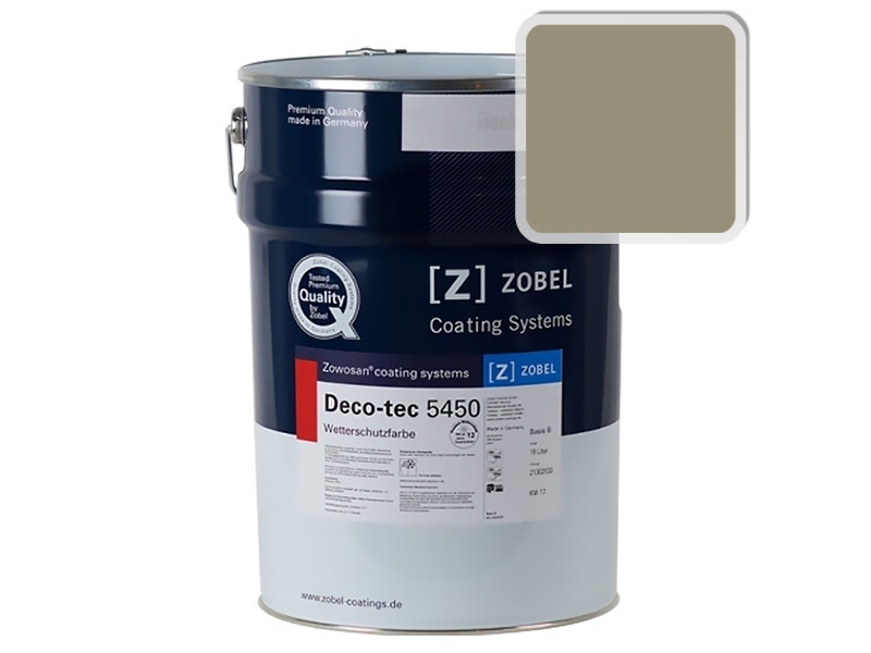 Краска для дерева ZOBEL 5450B RAL 7034, 1 л
