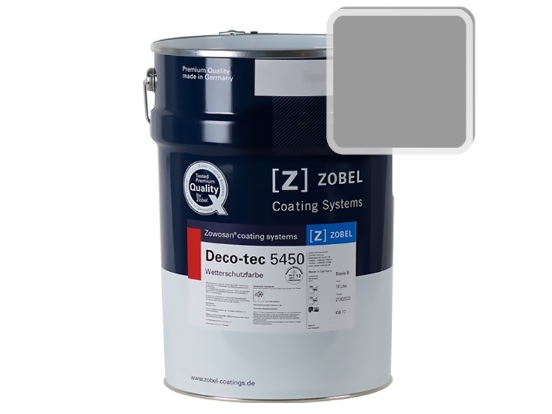 Краска для дерева ZOBEL 5450B RAL 7037, 1 л