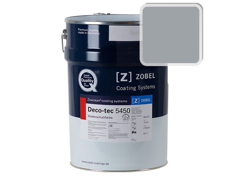 Краска для дерева ZOBEL 5450B RAL 7040, 1 л