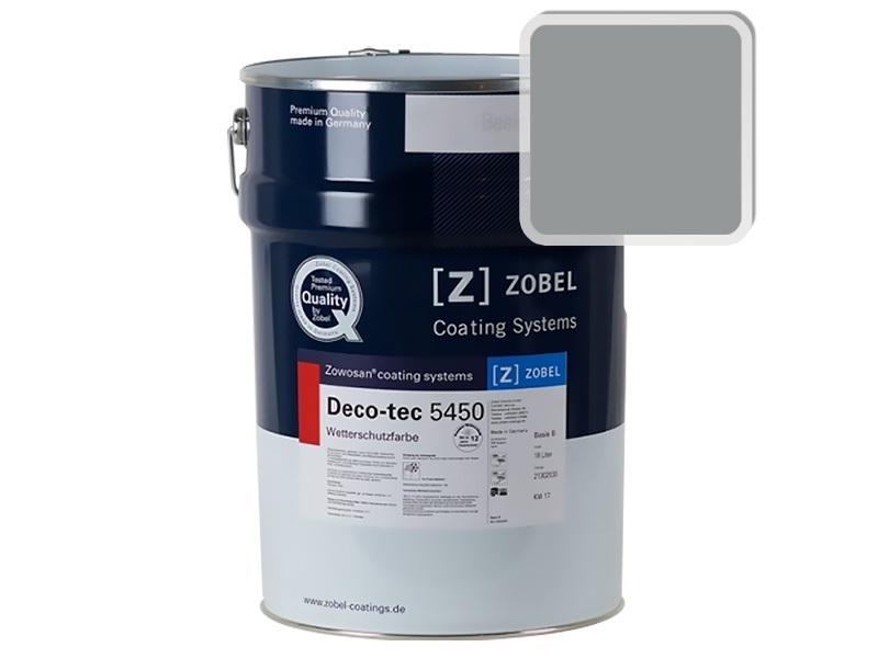 Краска для дерева ZOBEL 5450B RAL 7042, 1 л