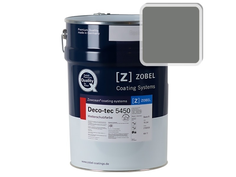 Краска для дерева ZOBEL 5450C RAL 7005, 1 л