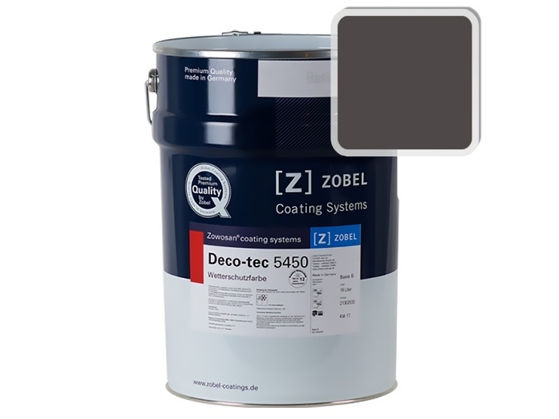 Краска для дерева ZOBEL 5450C RAL 8019, 1 л